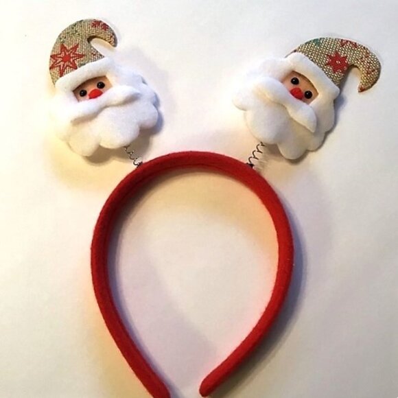 NEW SANTA CLAUS CHRISTMAS HEADBAND COSPLAY PARTY COSTUME - Picture 1 of 3